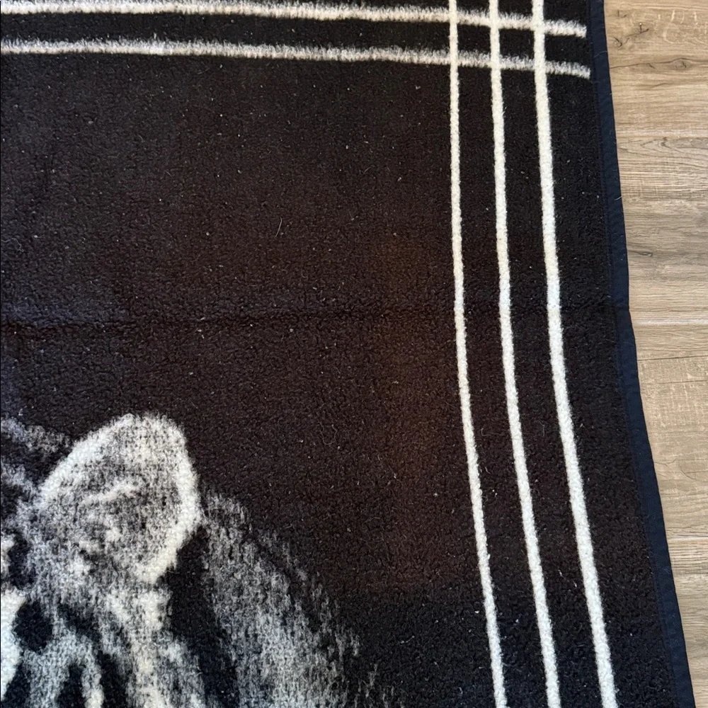 Vintage Biederlack Tiger Print Blanket